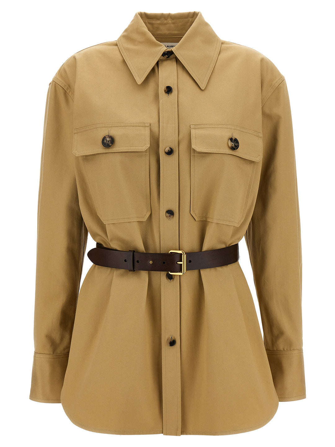 Saint Laurent Saharienne Camicie - Beige | c5ff8c648049378f350d3fc44e9e8ade9aca3f05