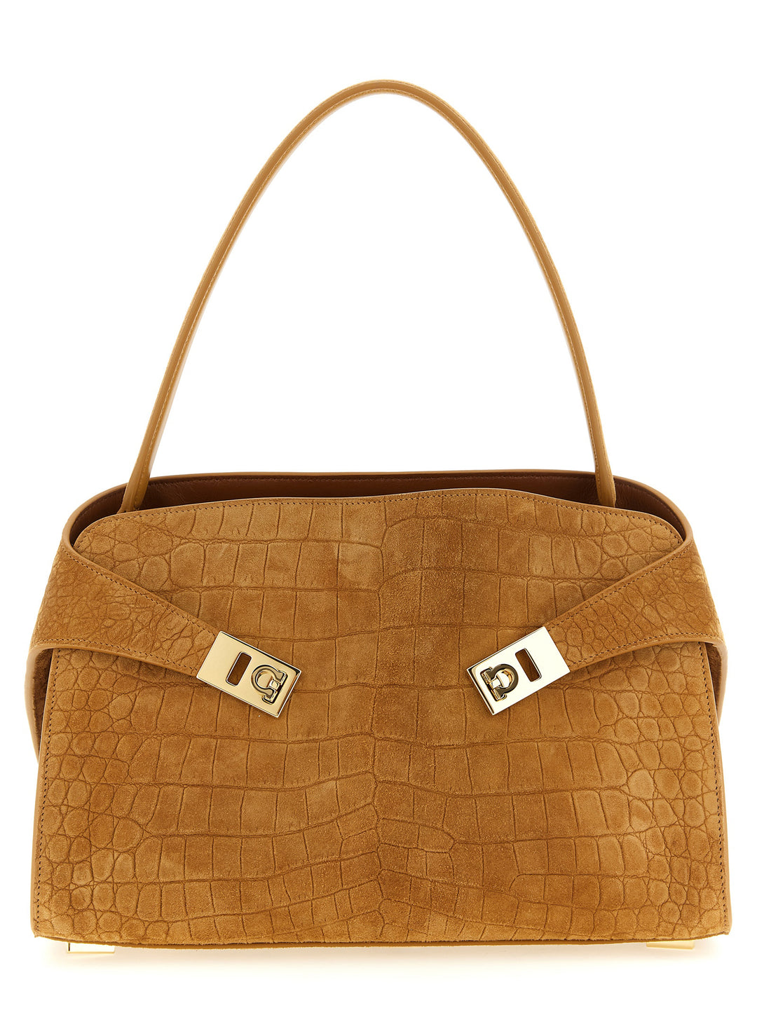 Ferragamo Hug Soft (M) Borse a Spalla e Tracolla - Marrone | c37029ac432c7b7d02d3047289e3068a2cee5487