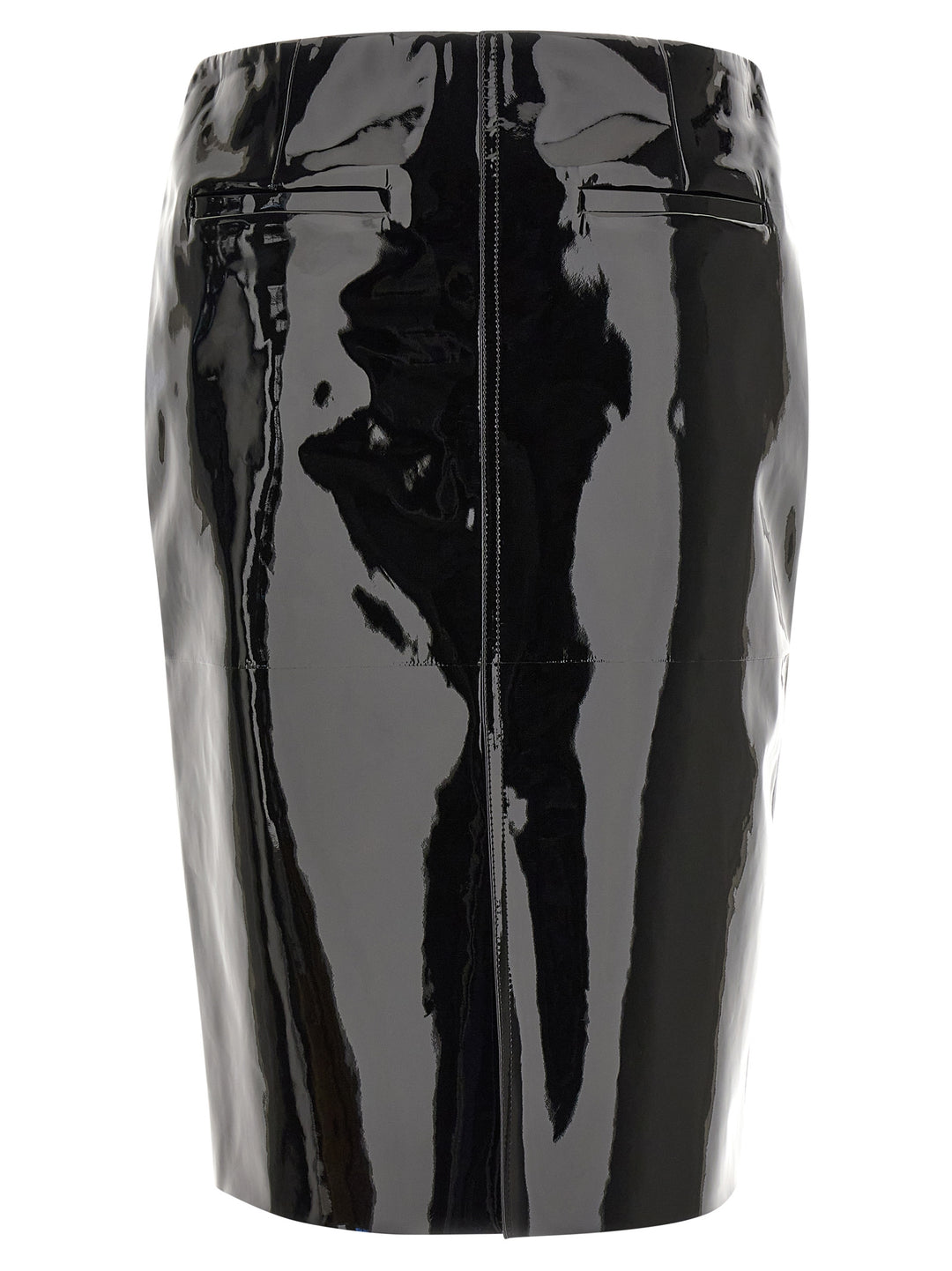 Ferragamo Patent Skirt Gonne - Nero | a28f14d407dff67ec91b8c2965973141a19862f1