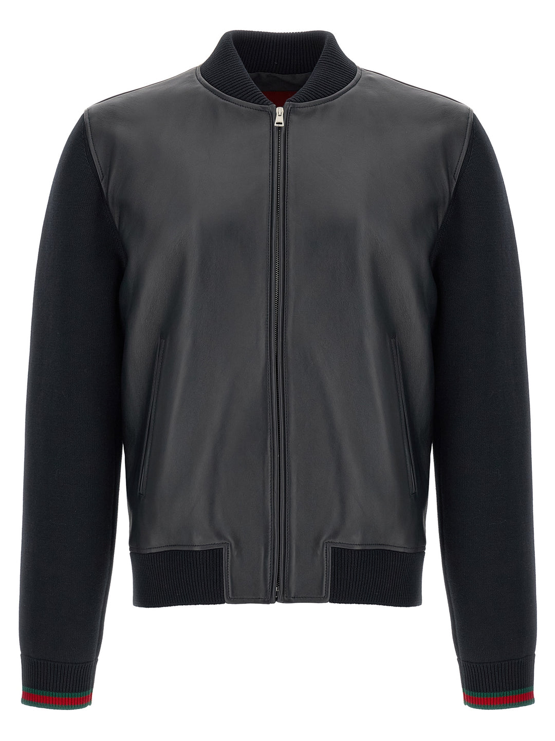 Gucci Bomber Jacket With Tassel And Sweater Puffer Jackets - Blu | 3b51e143f1b7b18d14e0d729fcdf370441a6992c
