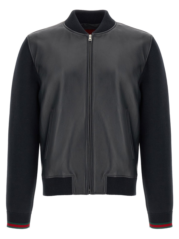 Bomber Jacket With Tassel And Sweater Puffer Jackets Blu