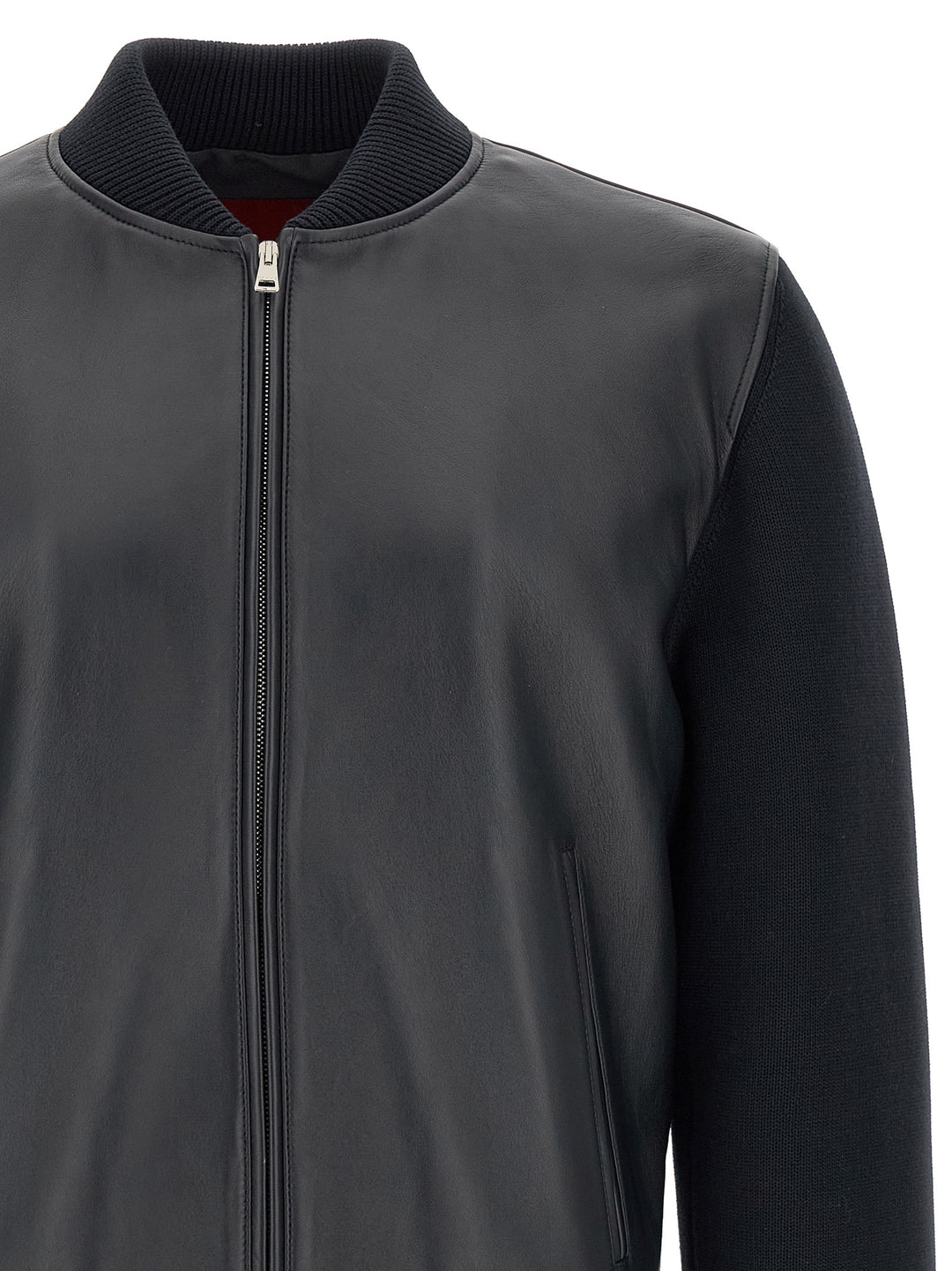 Gucci Bomber Jacket With Tassel And Sweater Puffer Jackets - Blu | 8e2d268ce92f6e6cf6e4443341ed01337514ea60