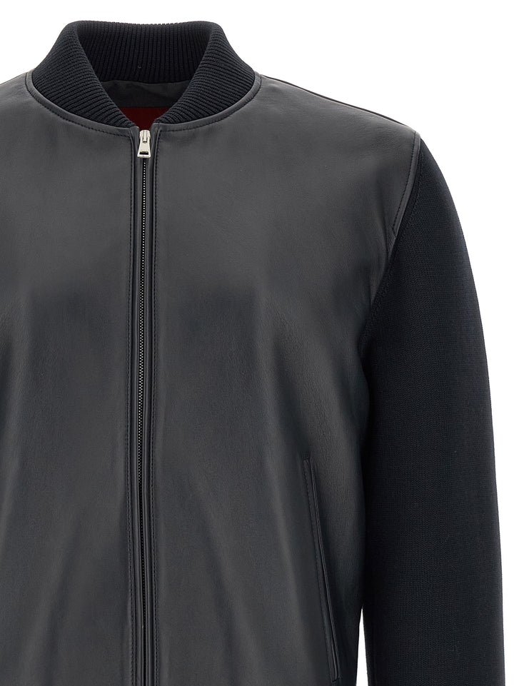 Gucci Bomber Jacket With Tassel And Sweater Puffer Jackets - Blu | 8e2d268ce92f6e6cf6e4443341ed01337514ea60