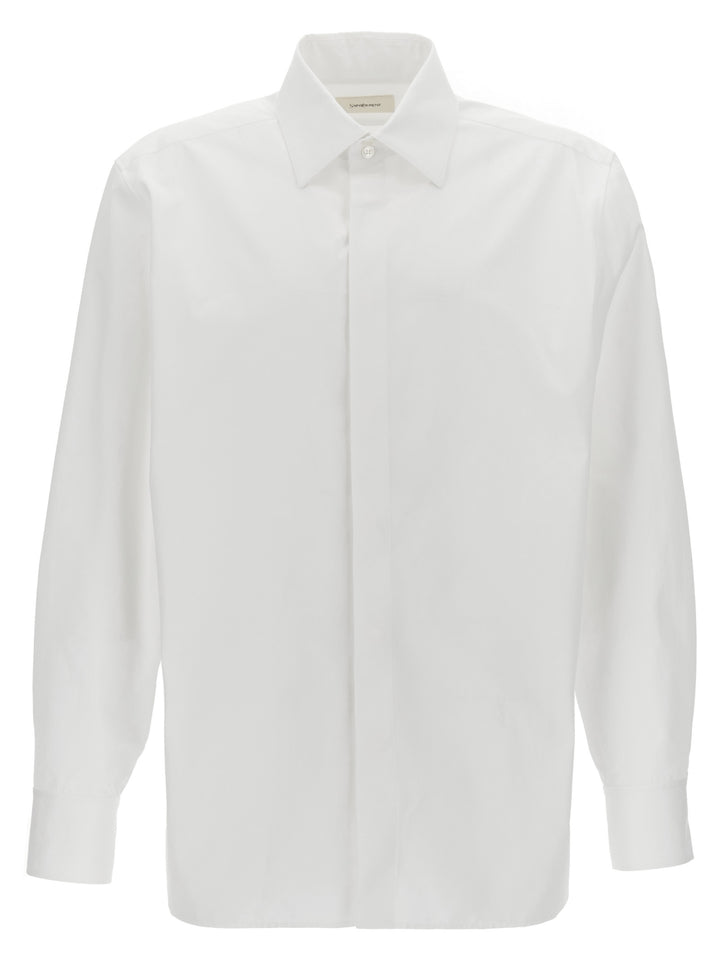 Saint Laurent Cassandre Camicie - Bianco | 47df8db6986b3f2650f5c7386e2e588d7644d968