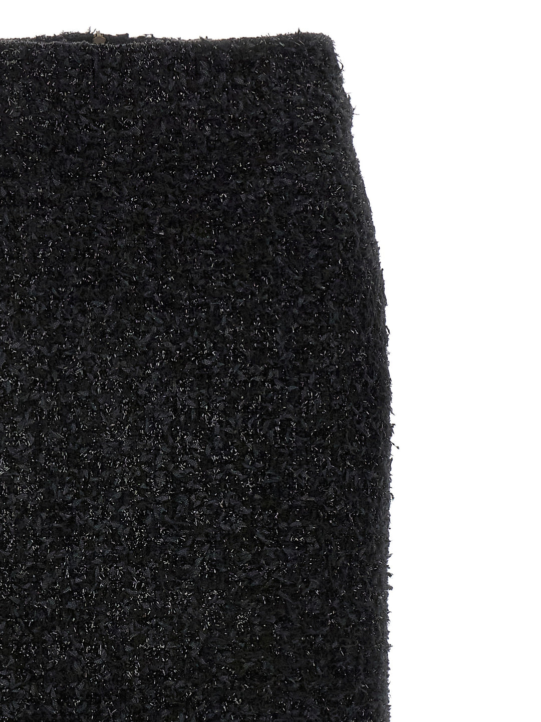 Balenciaga Tweed Midi Skirt Gonne - Nero | 5622bd55d1347b1fa6076fb1b52315b4ffafc18b