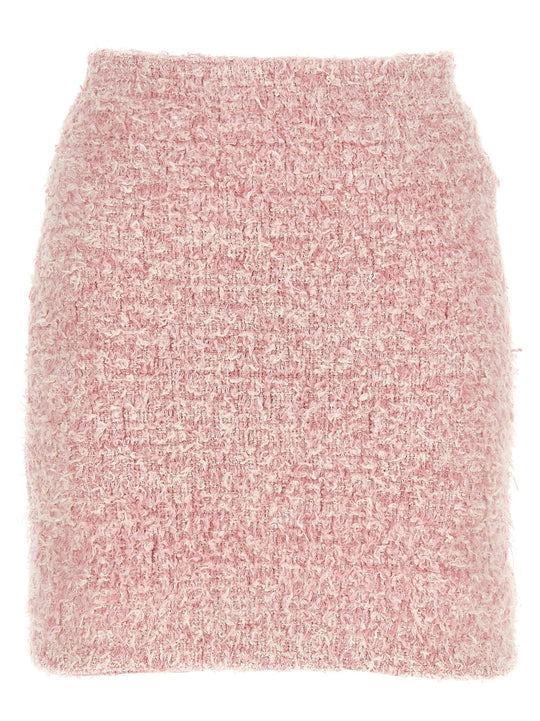 Tweed Skirt Gonne Rosa