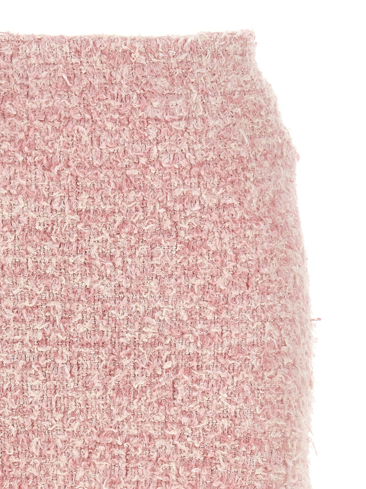 Balenciaga Tweed Skirt Gonne - Rosa | 5259f41f6e57ba8e5e586fa94702a8f50abbf542