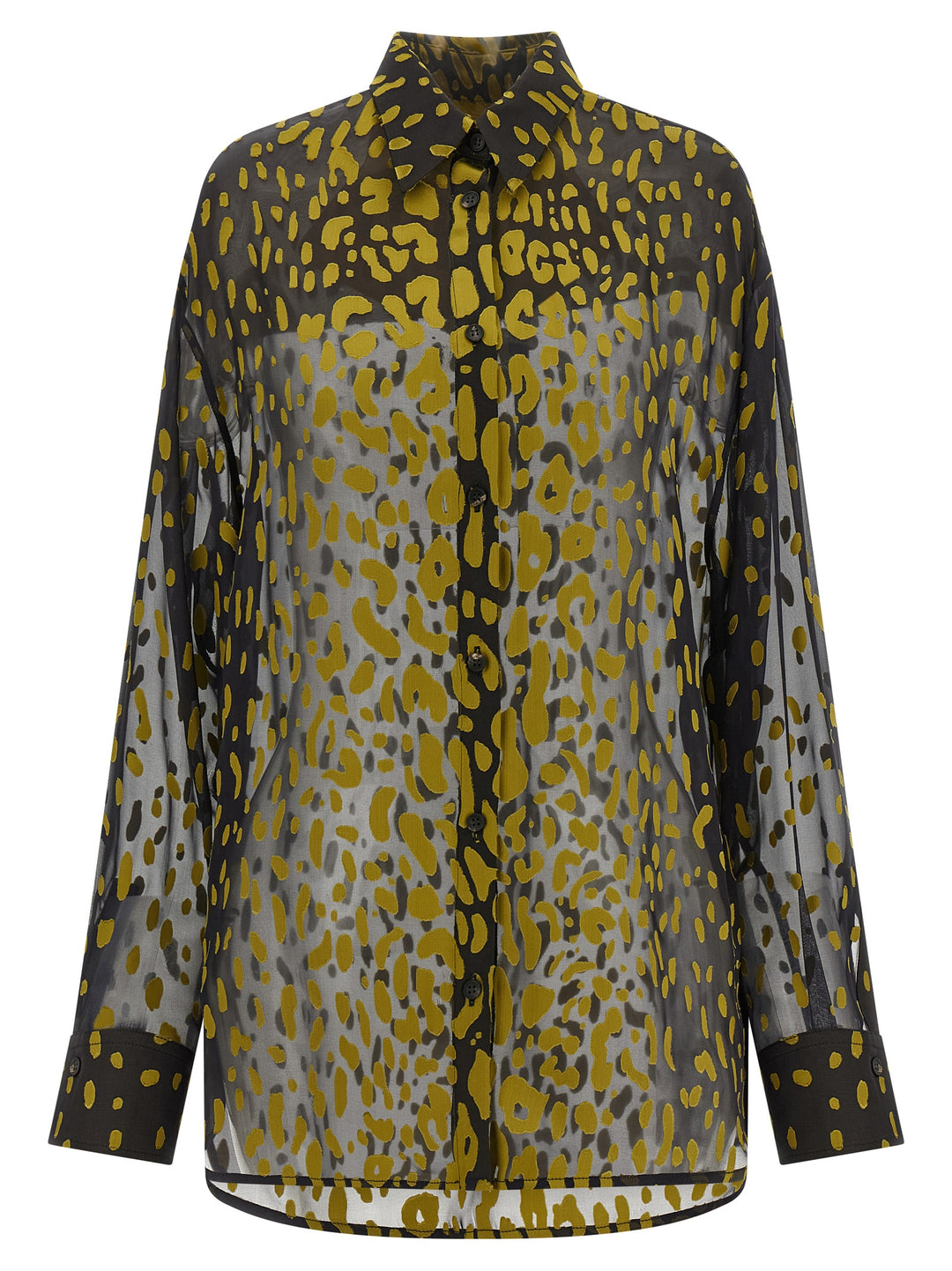 Ferragamo Georgette Devoré Shirt Camicie - Marrone | 0ea2e73d5ff1c7a5df80c259bb584baaa3f07bc4