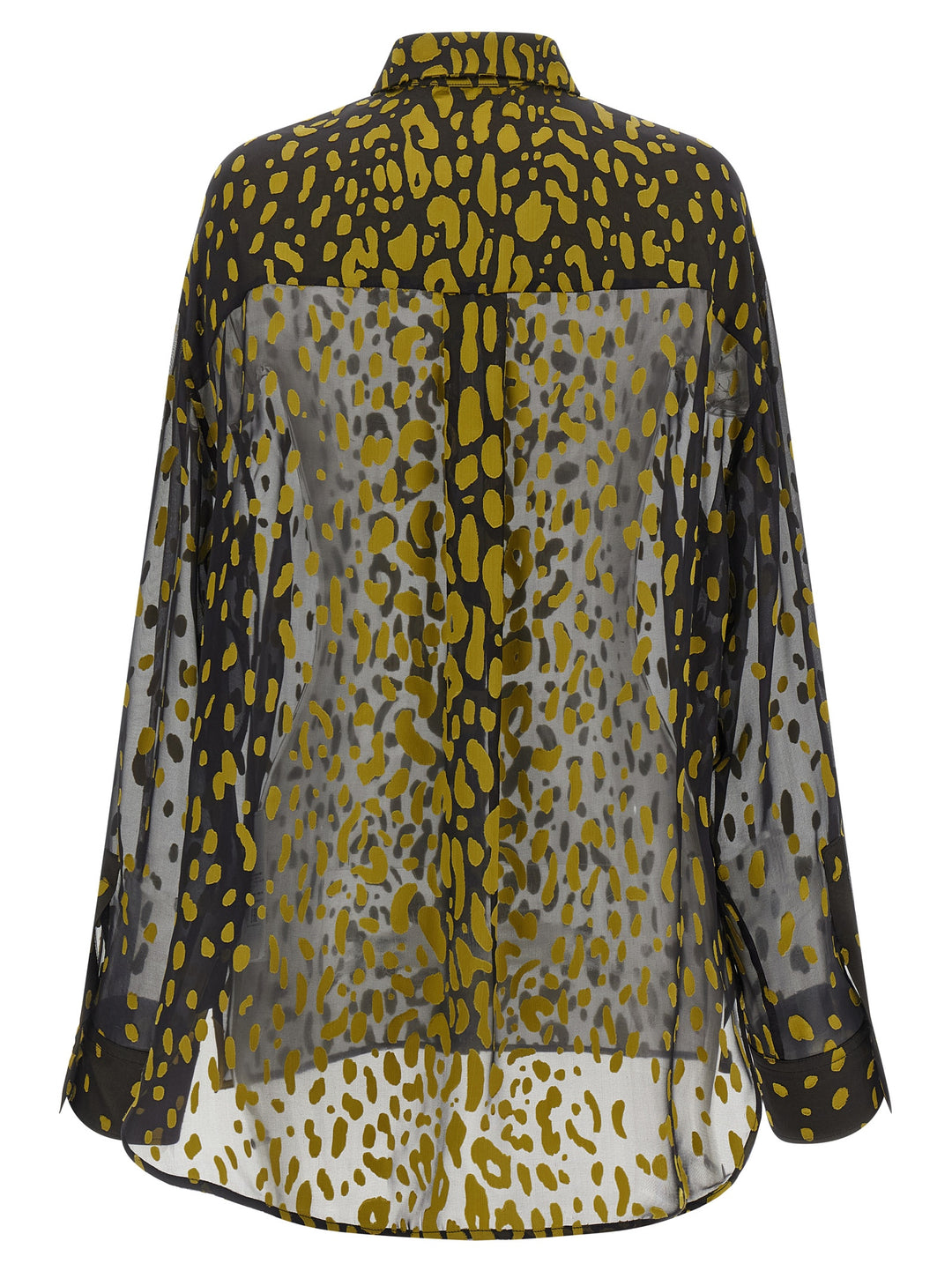 Ferragamo Georgette Devoré Shirt Camicie - Marrone | b4f9f1fc2b4f9495fa67418029efae788b5ac94b