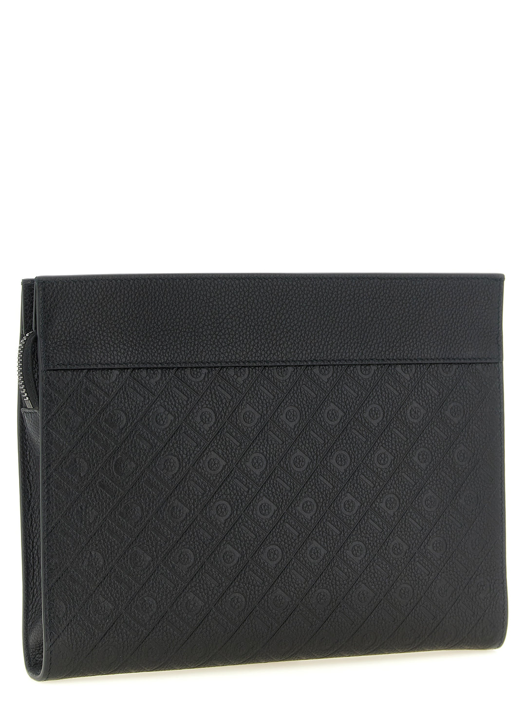 Ferragamo Ferragamo Monogram Clutch - Nero | 14797b1c2a70a4896aa4c58068876696b1639cc5