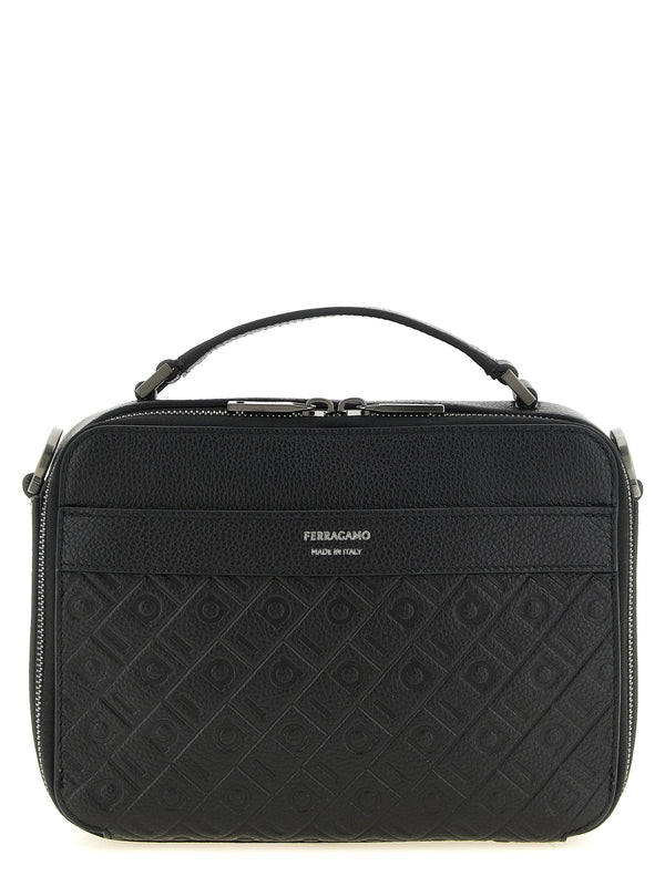 Ferragamo Monogram Borse A Tracolla Nero