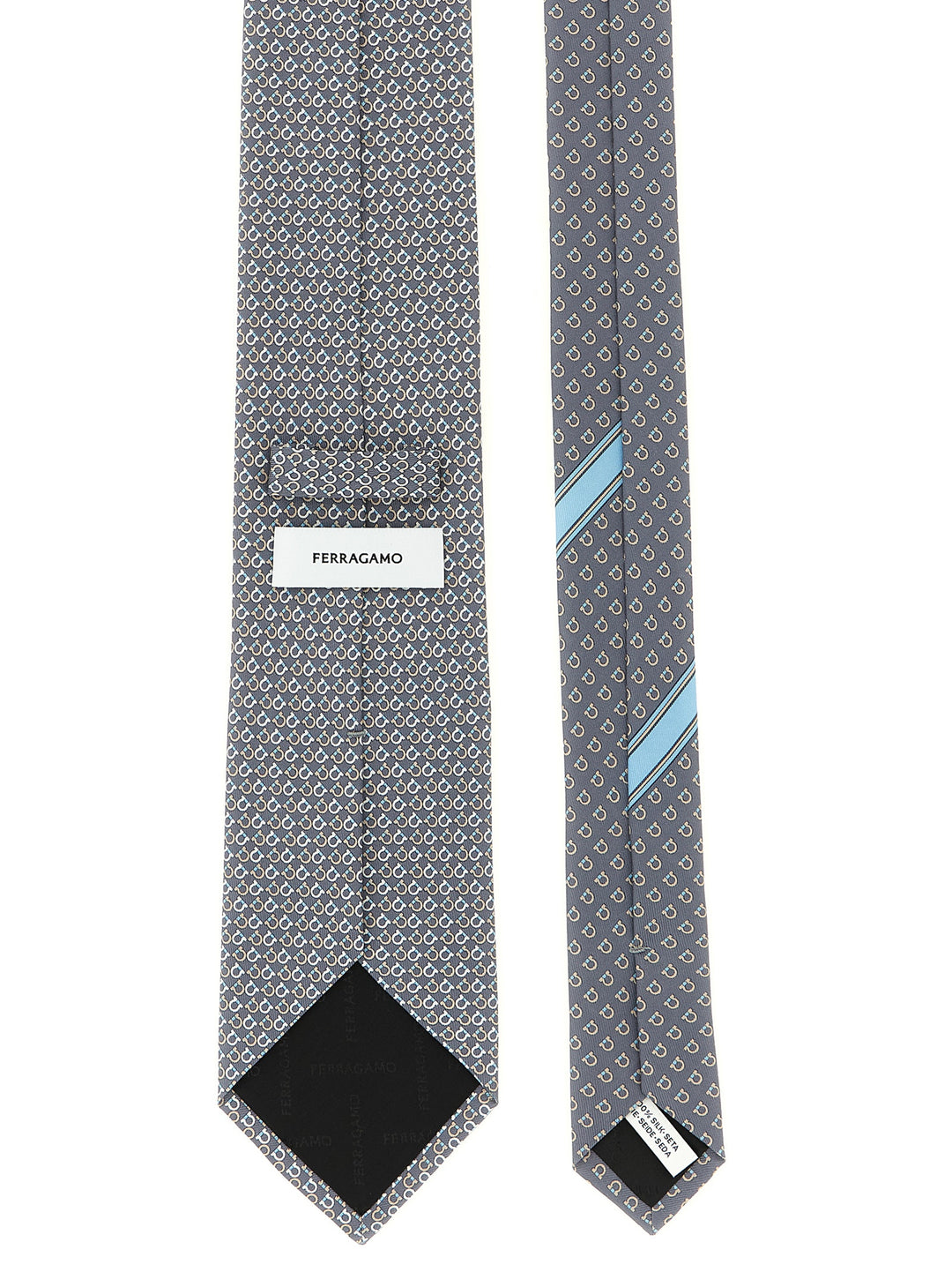 Ferragamo Chicca Cravatte - Grigio | a7f00199652676b822c427c3818c9fda2d71b14f