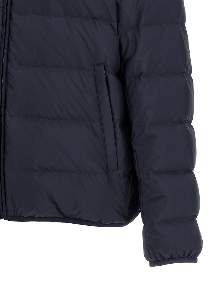 Gucci Logo Print Down Jacket Puffer Jackets - Blu | 80a49a3740c96433027f9aed80da3e11d3cd863a