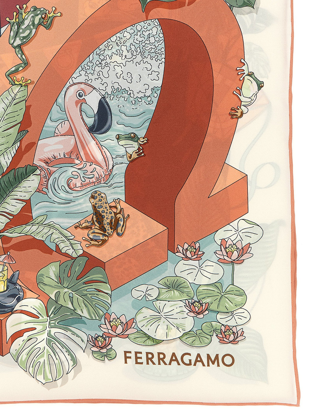 Ferragamo Jungle Party Sciarpe - Multicolor | 7d128a08bfce0d1f98d4bb06c0c2ab0049a4c6cd