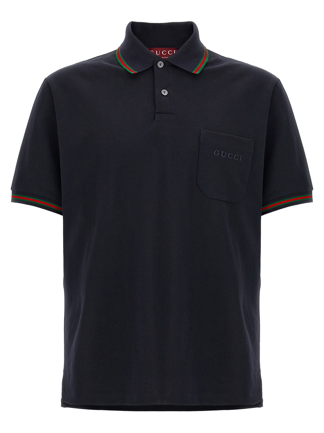 Gucci Nastro Web Polo - Blu | cd893f0d9a2db8d4b9424ddab54da21949e1e912