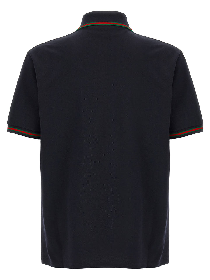 Gucci Nastro Web Polo - Blu | 50671431af19333fe52e8428262d6e570377a39e