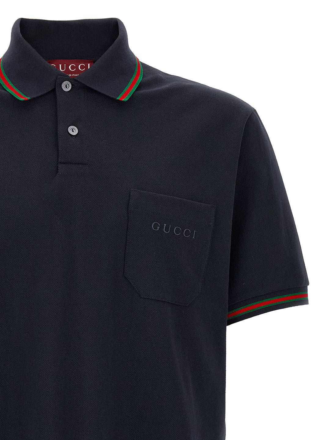 Gucci Nastro Web Polo - Blu | 8e7b64cbd991340d7123dfd6b3ba24b44cb3242f