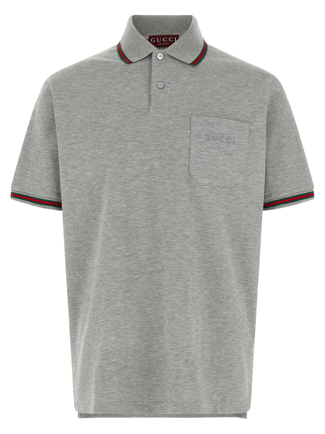 Gucci Nastro Web Polo - Grigio | 47e6b1784097a815e95ffaa2def14819ff0b207c