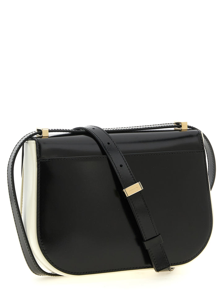 Ferragamo North-South Double Gancini (Xs) Borse a Tracolla - Bianco/Nero | 48cf7107e8c0c4e7668cf520292d88bab2378cd5