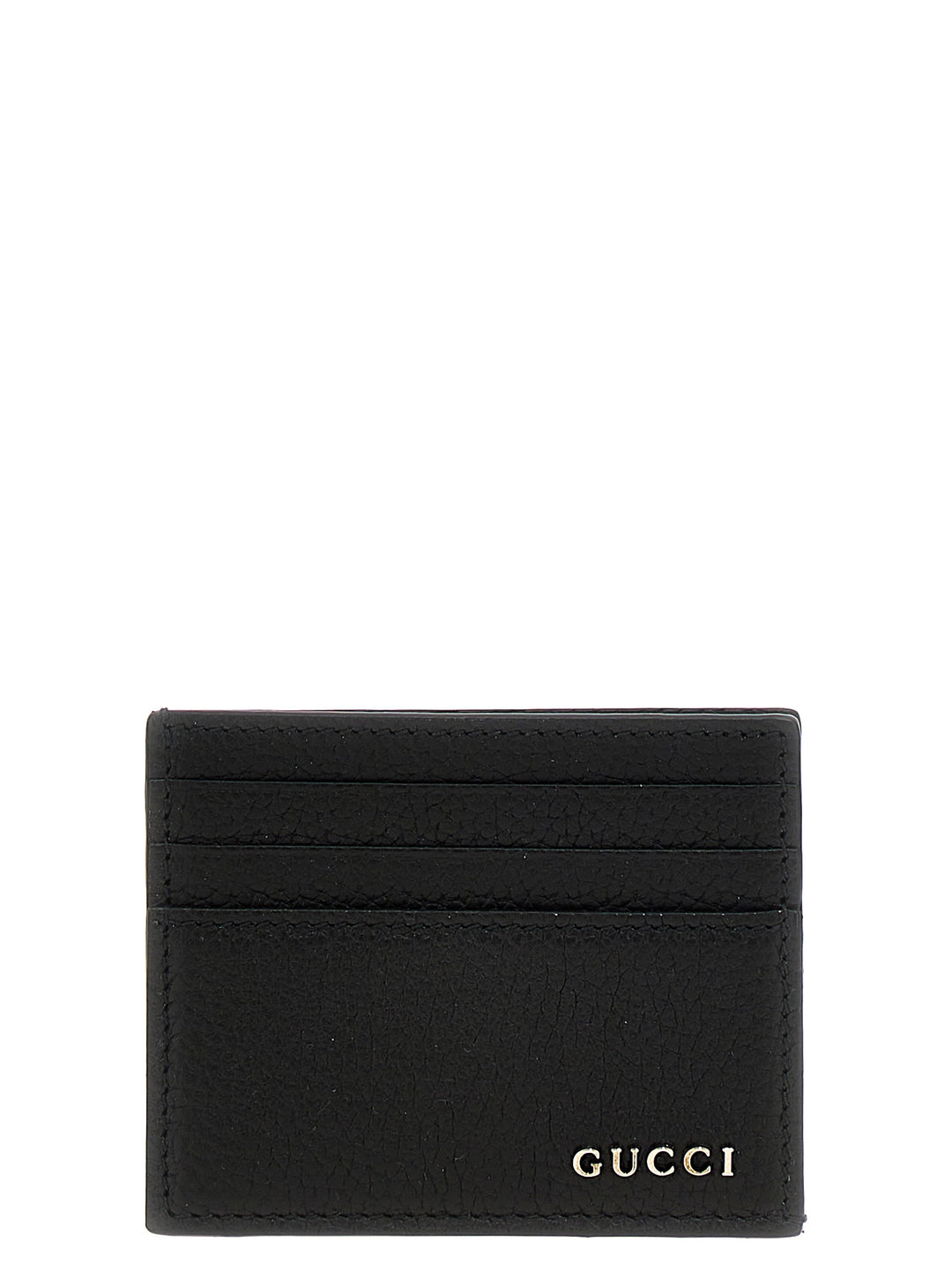 Gucci Logo Card Holder Portafogli - Nero | a8554b4ae68d79a050def6cfad5476b6d9a01da6