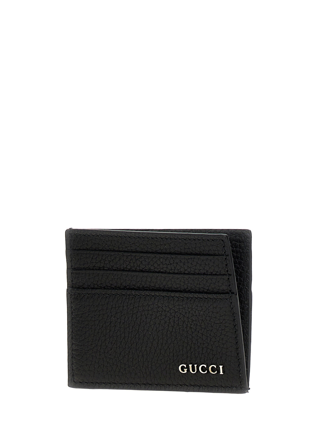 Gucci Logo Card Holder Portafogli - Nero | d23d1d10d57e04704fa961f17d51944648a88dfb