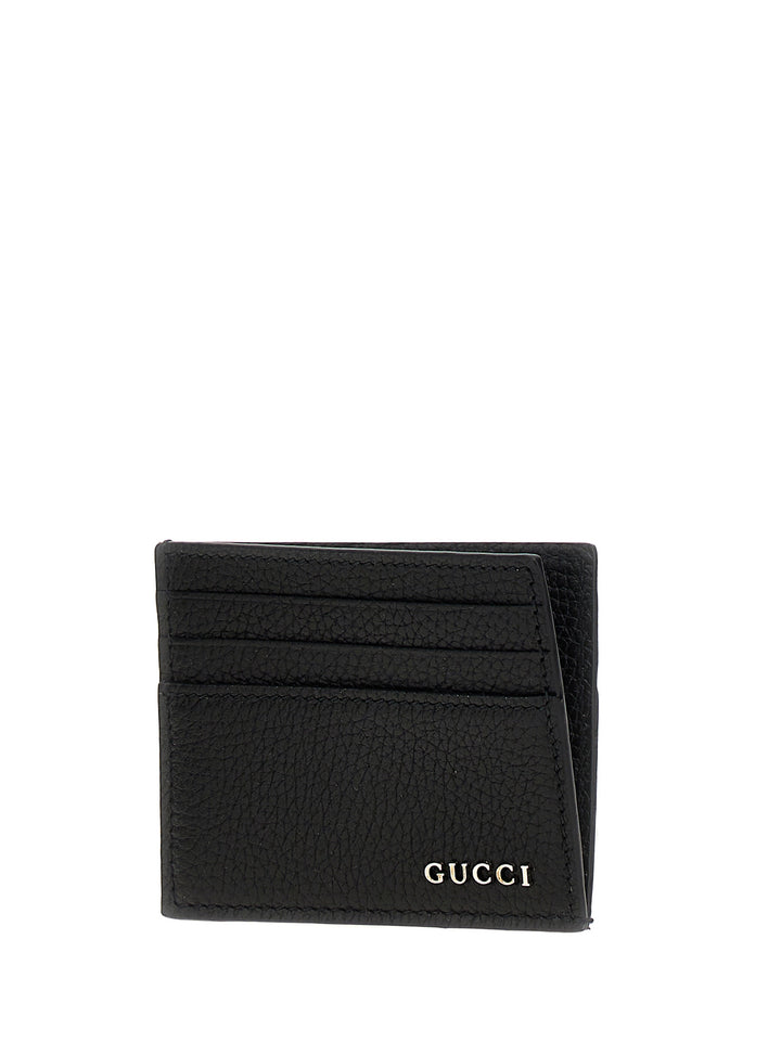 Gucci Logo Card Holder Portafogli - Nero | d23d1d10d57e04704fa961f17d51944648a88dfb