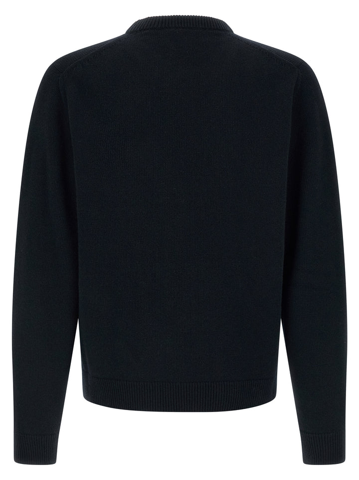 Gucci Gucci Logo Intarsia Sweater Maglioni - Blu | b87729c9db9782d30aa505773693ea2d6ab47011