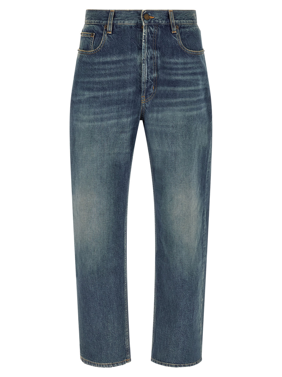 Saint Laurent Straight Leg Jeans - Blu | 29212068c213f4d6af96de23a89d304863d1d85b