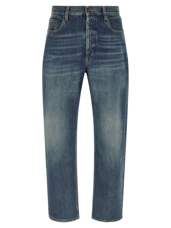 Saint Laurent Straight Leg Jeans - Blu | 29212068c213f4d6af96de23a89d304863d1d85b