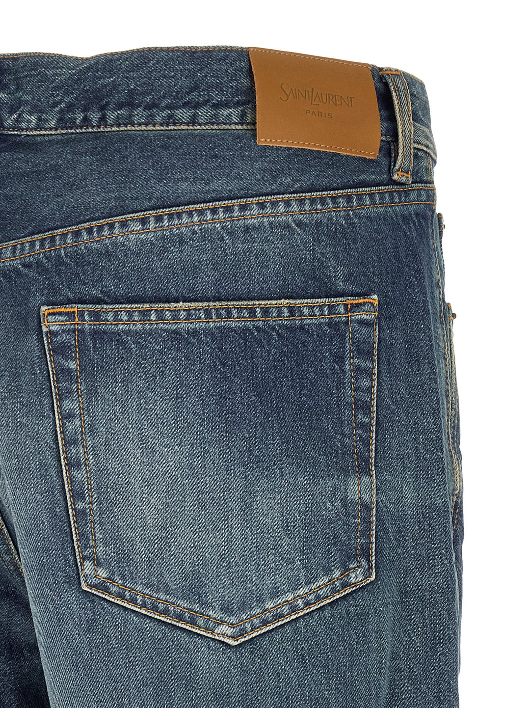 Saint Laurent Straight Leg Jeans - Blu | 34a3ea560c31796e548313a9cebc5958d76f515b