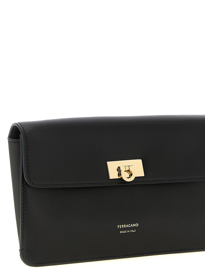 Ferragamo Harley Clutch - Nero | 622a04bab5c27164f1d28e0a864f34076ffc05b2