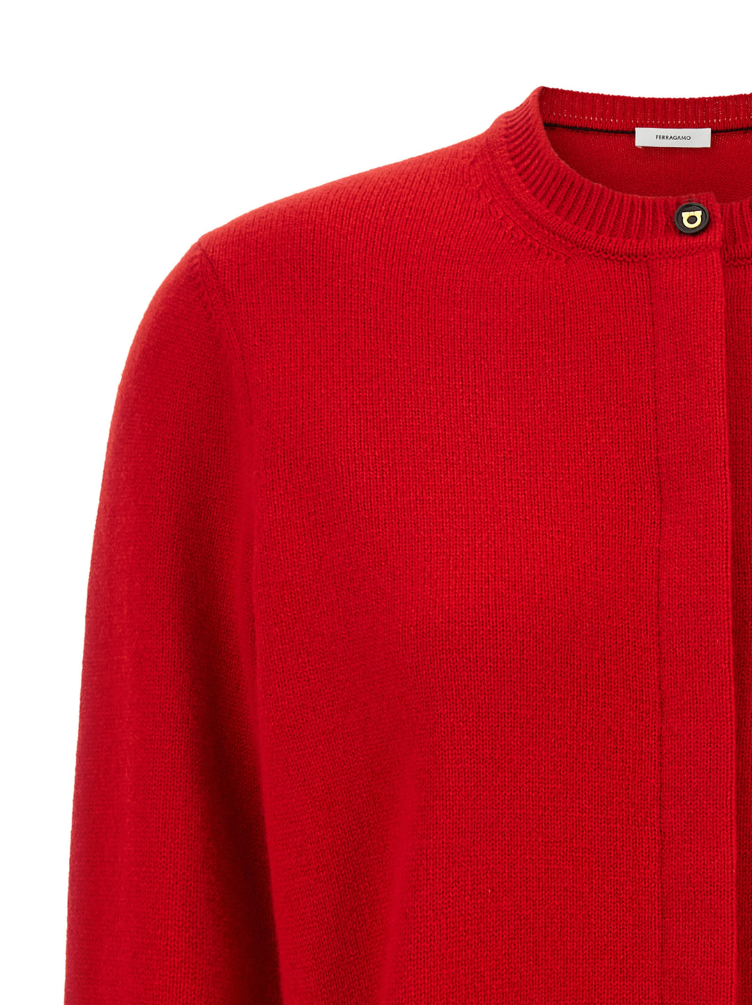 Ferragamo Belted Cardigan Maglioni - Rosso | b3ad7a4e09db12e2fb50a3b622fe154674f27877