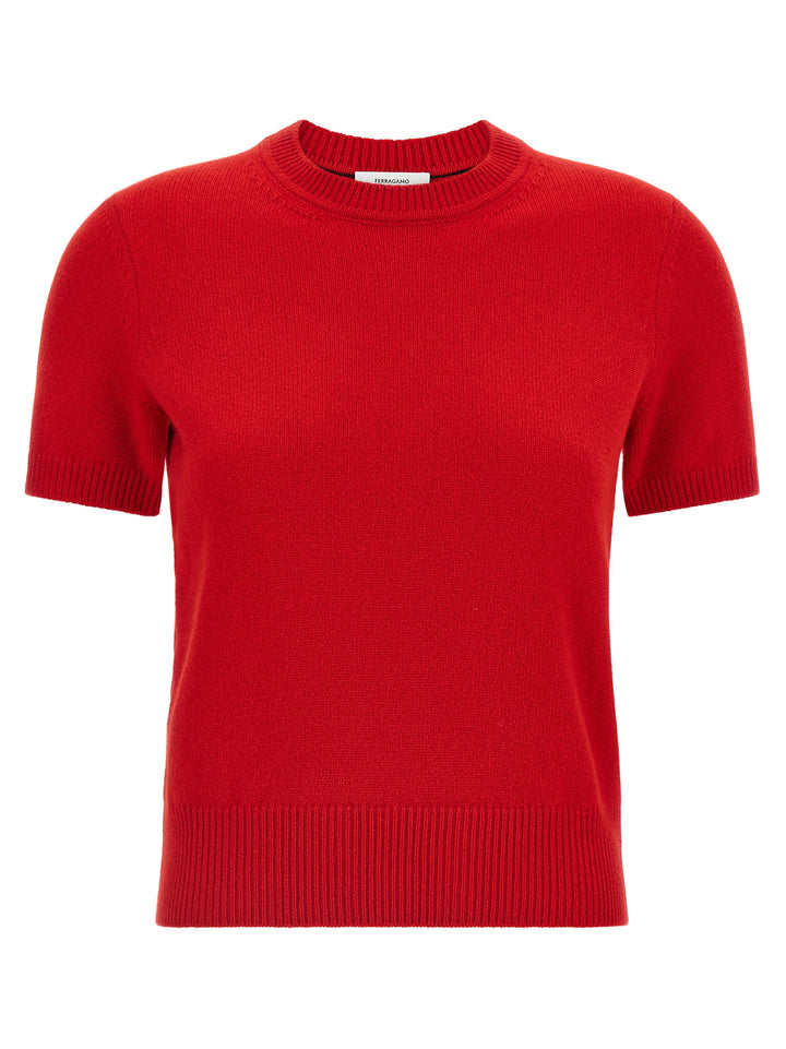 Ferragamo Gancini T shirt - Rosso | 000f3227072c1df313c6f8a6e4dc54b6faf857c5