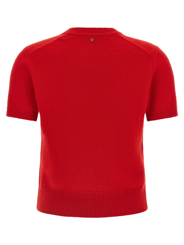 Ferragamo Gancini T shirt - Rosso | 65868e1a81b88a7e3acb1bc8e2d4e72b61500377