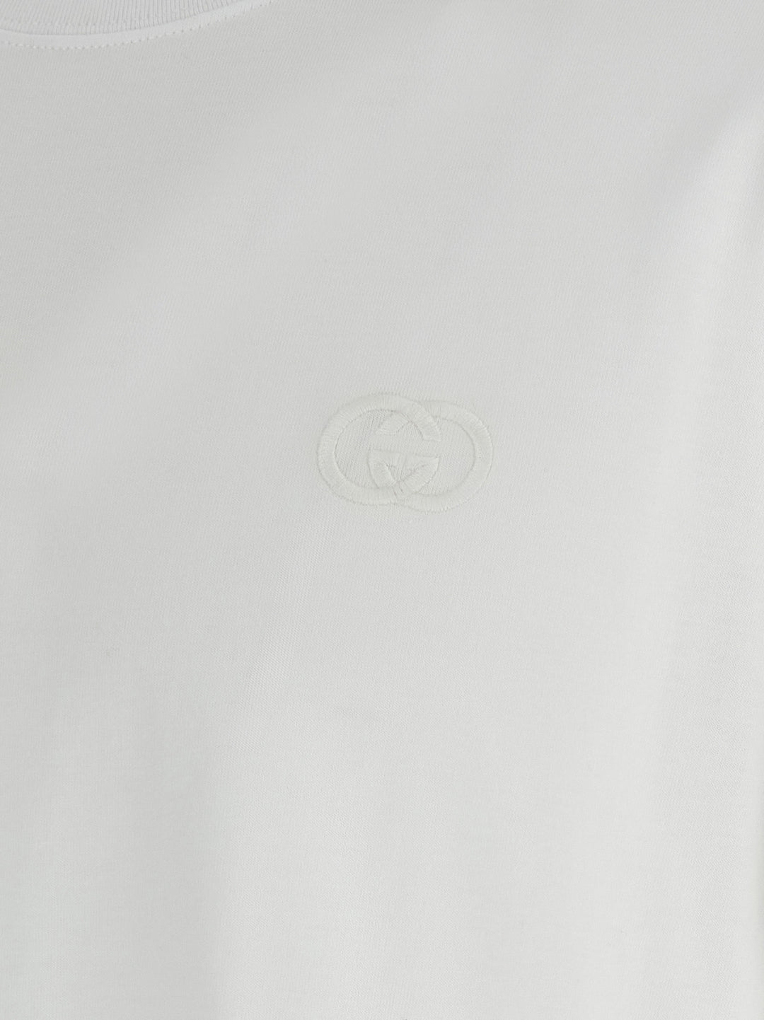 Gucci Logo Embroidery T shirt - Bianco | 2a11ca1318519b14a17101b478e6d879b035df42