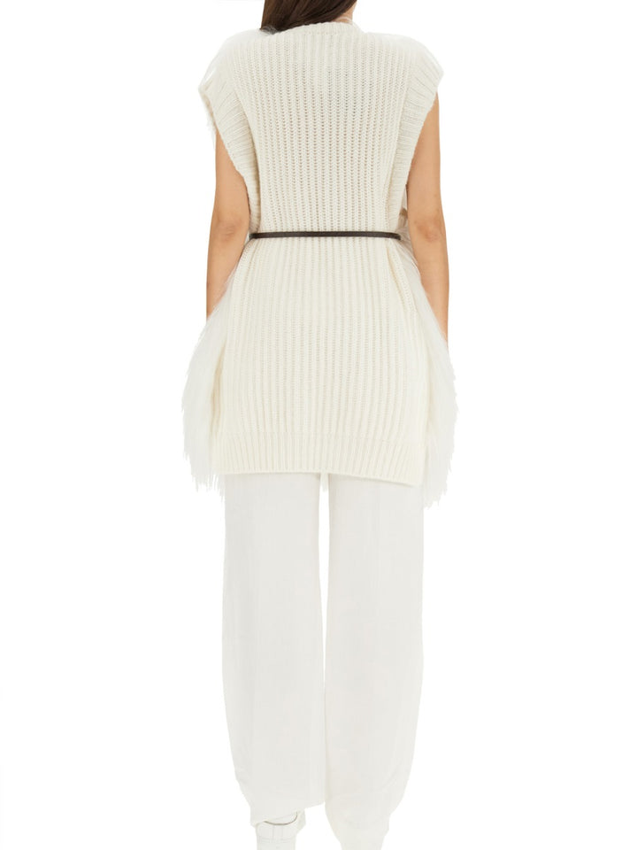 Fabiana Filippi Gilet - Bianco | Wanan Luxury