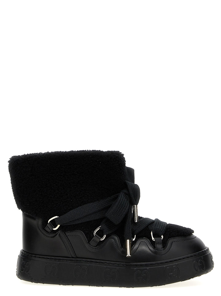 Gucci Teddy Ankle Boots Stivali e Stivaletti - Nero | 99b05fa0abd079c0892380655022f6a27d7c923a