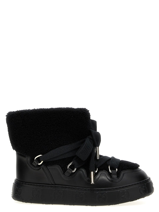 Teddy Ankle Boots Stivali E Stivaletti Nero