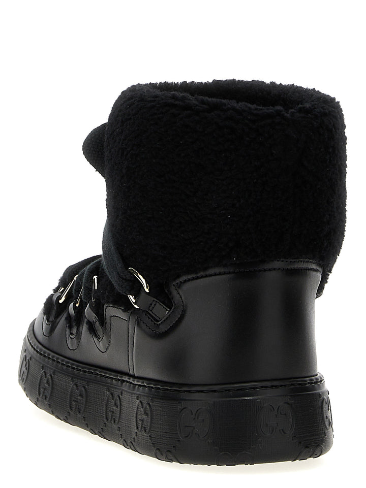 Gucci Teddy Ankle Boots Stivali e Stivaletti - Nero | 0e73d4b47f9913cd460faaa83b1f6889b6d0ccd3