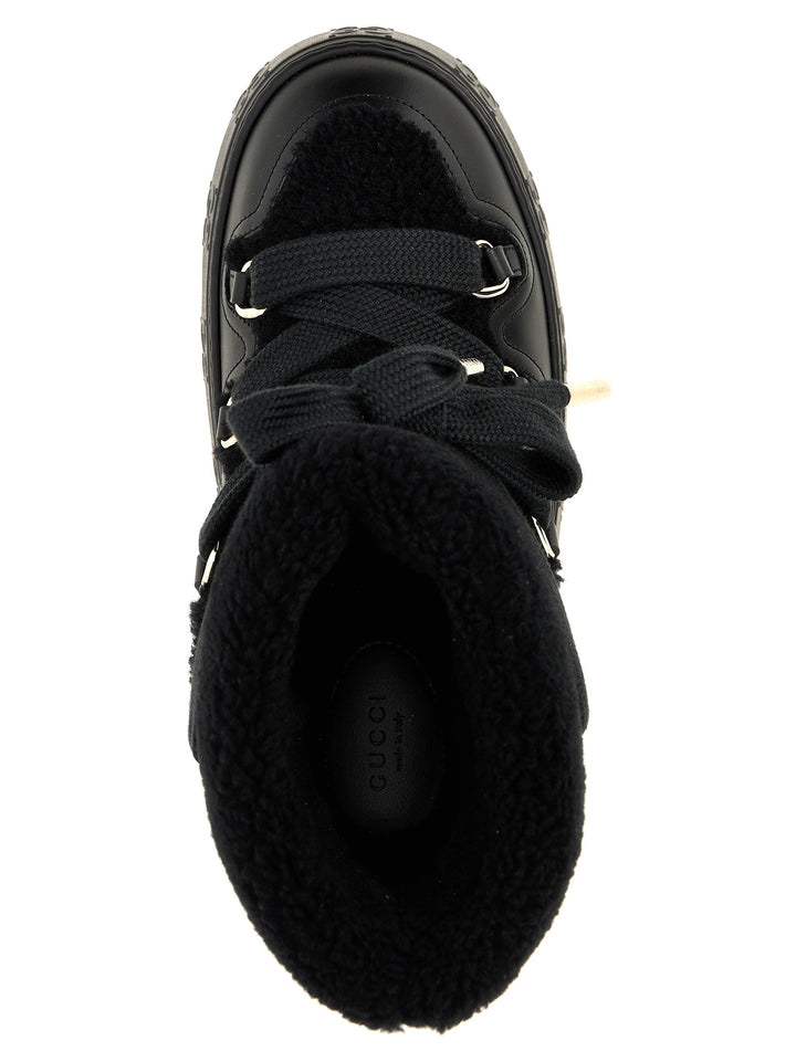 Gucci Teddy Ankle Boots Stivali e Stivaletti - Nero | a5ea47e8b7ac005c631d38fdb93e21003dae3b87