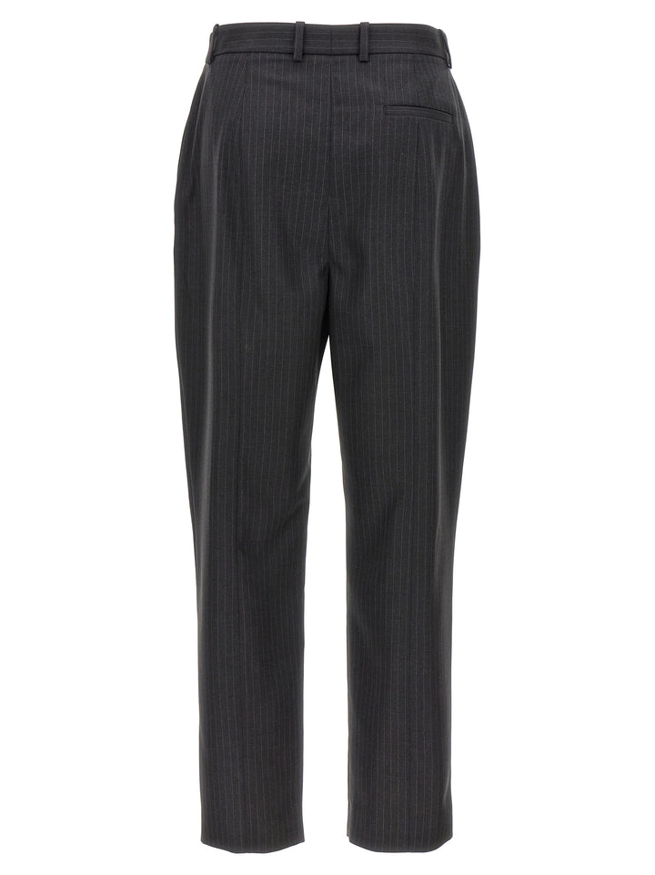 Mcqueen Pinstripe Pantaloni - Grigio | d5b1b4536be042919e074376c24f7278f7ba37dc