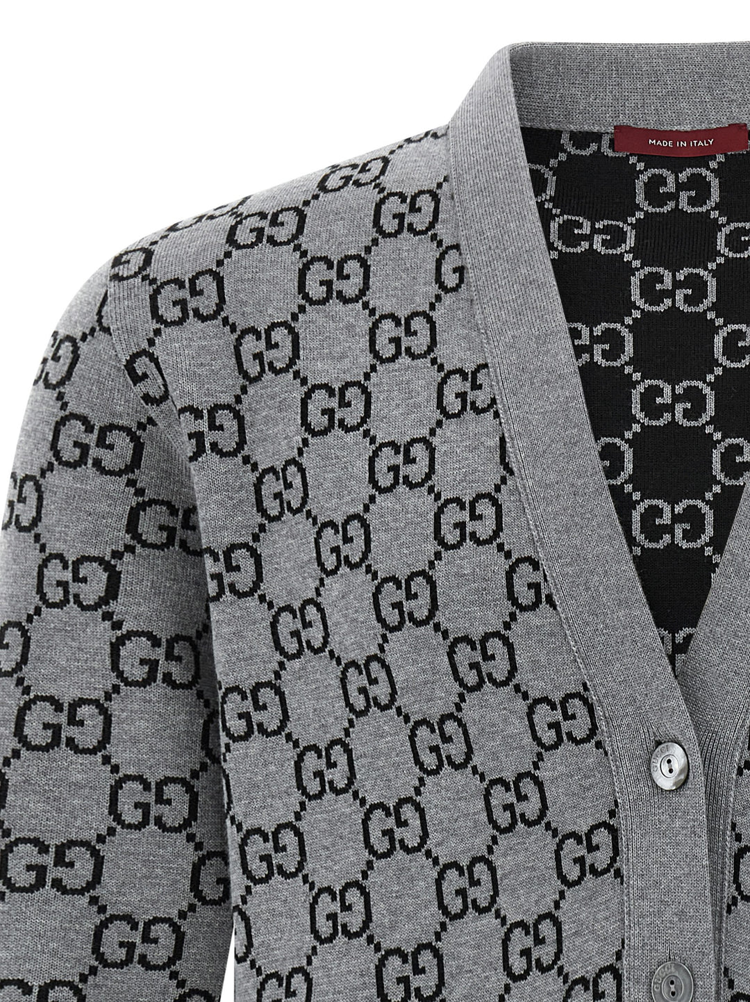 Gucci Gg Jacquard Reversible Cardigan Maglioni - Multicolor | 8a64e436a910bd74de5fdffafde928d8f3e12928