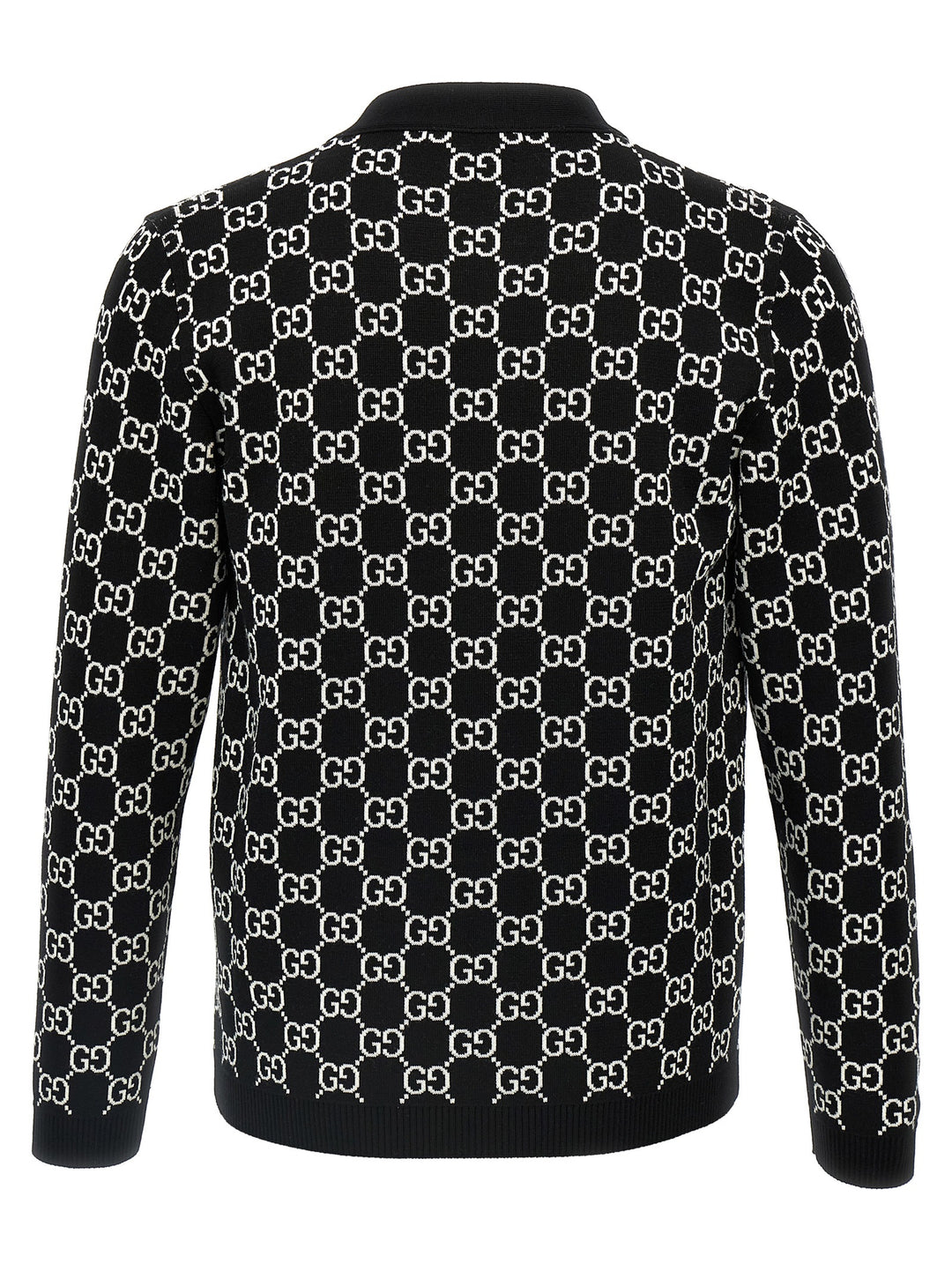 Gucci Gg Reversible Cardigan Maglioni - Bianco/Nero | 9fae60bfaea6da3edae2188d504caf7201947441