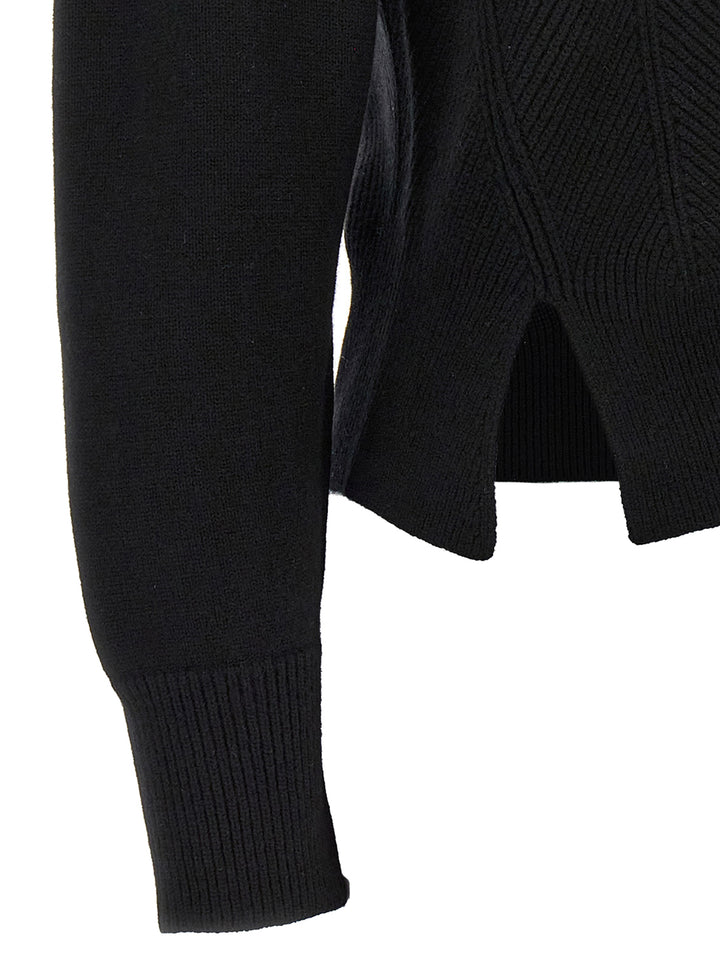 Mcqueen Chevron Corset Maglioni - Nero | 1351c195dcf8219b99994557c51f6e034b35a214