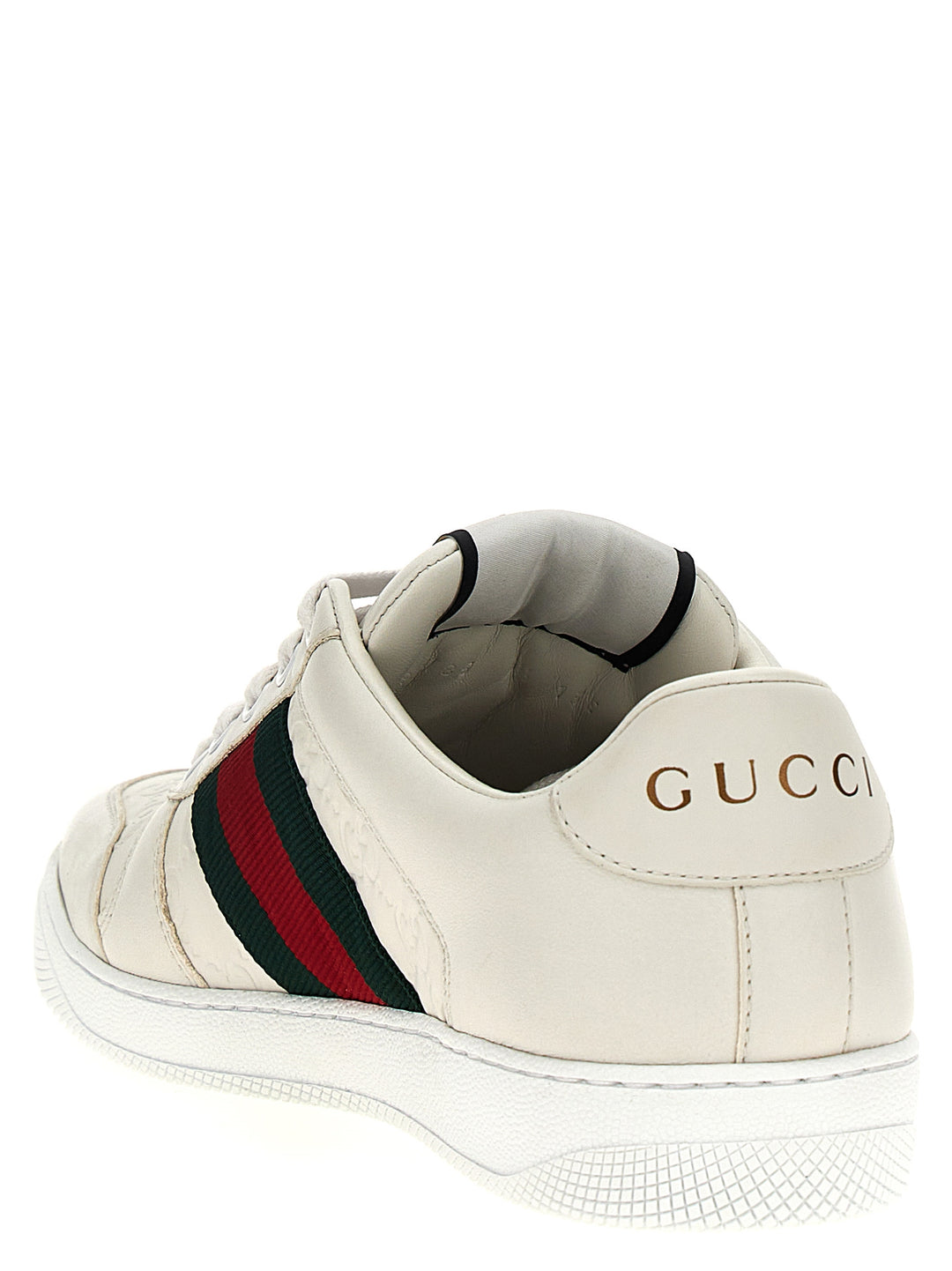 Gucci Screener Sneakers - Bianco | 448e63457d60fe66ab6e211782952def07b0fbaf