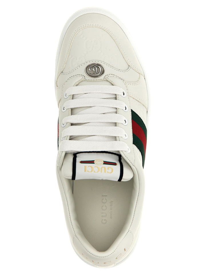 Gucci Screener Sneakers - Bianco | 675eb2824a44a6c565273a14f2107a888754d1d8