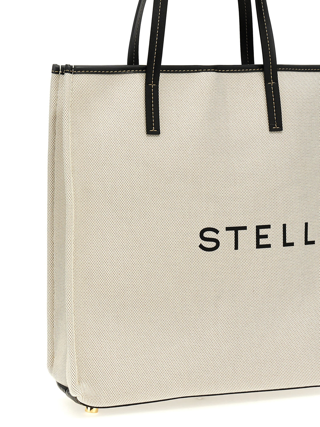 Stella Mccartney Logo Shopping Bag Tote - Beige | ec8a81546b495ffdae4d0a534223791bd3d7d440