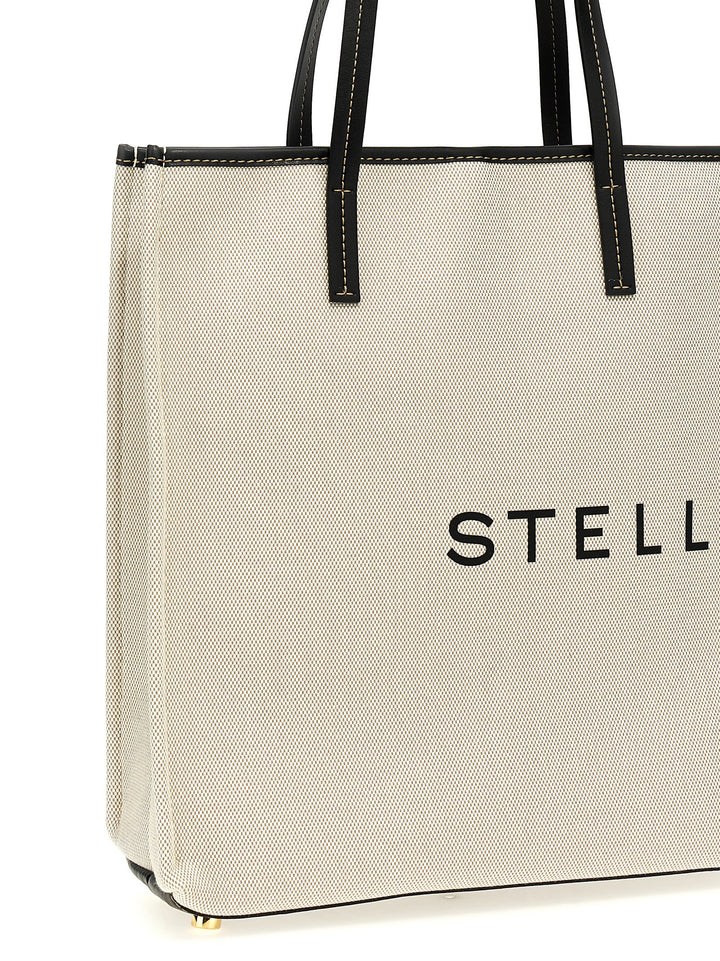 Stella Mccartney Logo Shopping Bag Tote - Beige | ec8a81546b495ffdae4d0a534223791bd3d7d440