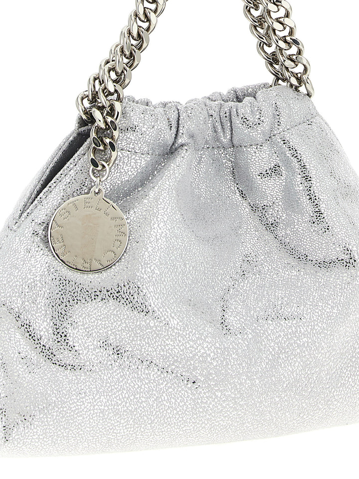 Stella Mccartney Falabella Mini Drawstring Crossbody Bag Borse a Tracolla - Silver | 6c961a6cc807a285e79e9be37f4bdc55e6588c3b