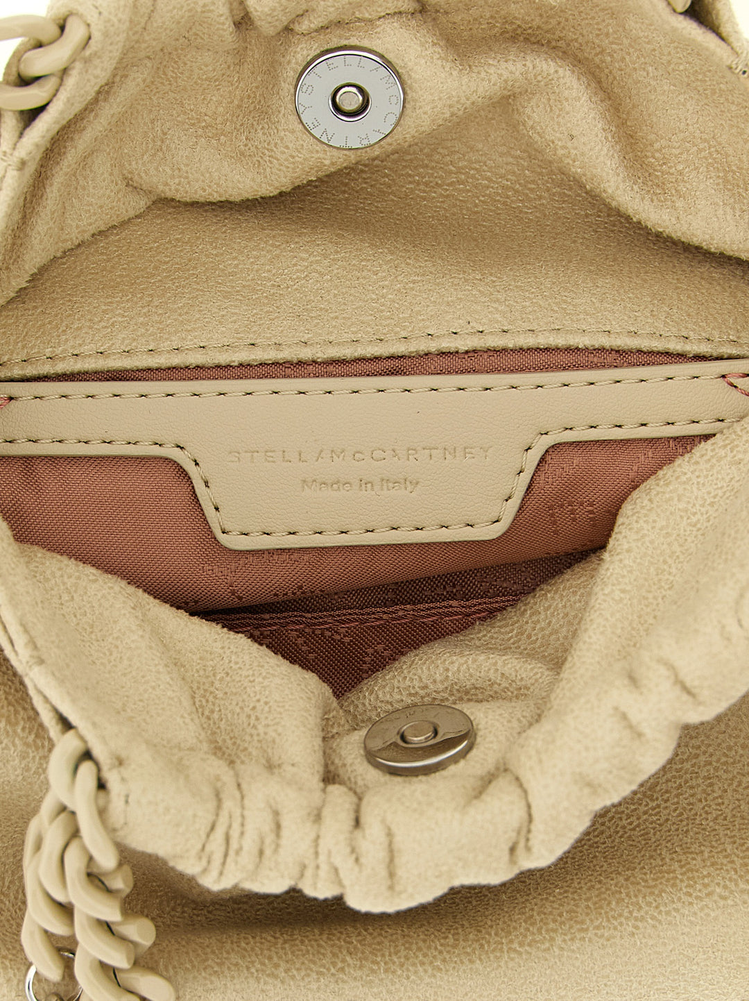Stella Mccartney Falabella Mini Drawstring Borse a Spalla e Tracolla - Beige | 45d98f356fdd034f739c40b9bfeb2588526c4335